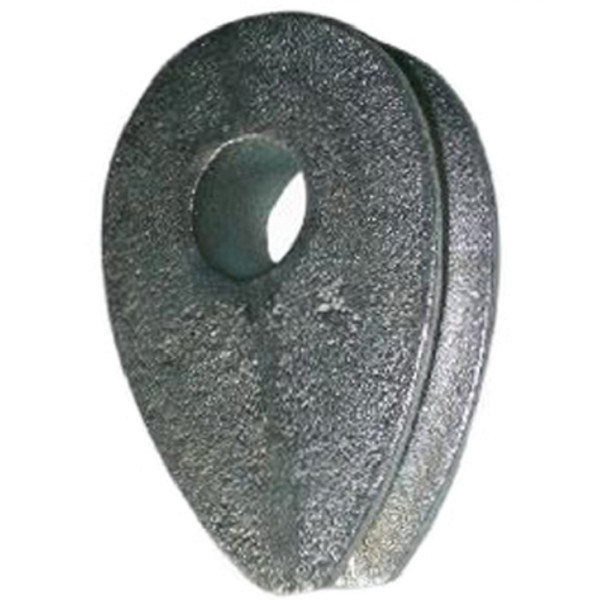 DIN3091 Wire Rope Cable Crosby Solid Thimble M8 To M40 0.122 12.74 Kg/Pc