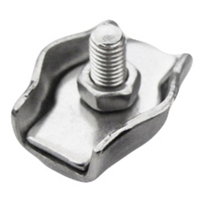 Simplex Wire Rope Clip 0.005 - 0.073 Kg/Pc Wire Cable Clips Galvanized Carbon Steel