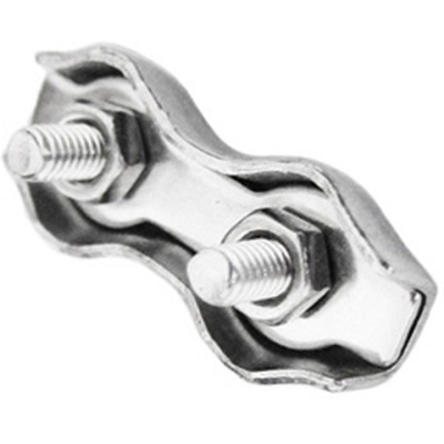 Stainless Steel Duplex Wire Rope Clamp Clip Carbon Steel Zinc Plated