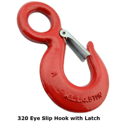 Color Painted 320 Clevis Latch Hook Eye Slip Hook With Latch M16.5 - M90