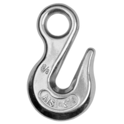 0.16kg - 1.52kg Stainless Steel Rigging Hardware Stainless Steel Lifting Hook M38