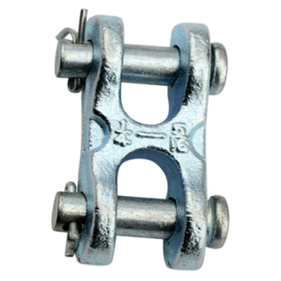 2.1T - 7.48T Drop Forged Master Link Galvanized Twin Clevis Link ISO