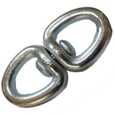 0.3T - 6T Marine Rigging Hardware Double Round Eye Swivel Zinc Plated