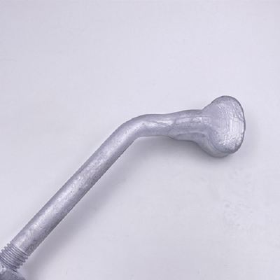 Galvanized Electric Power Fittings HDG Thimble Eye Bolt With Nut
