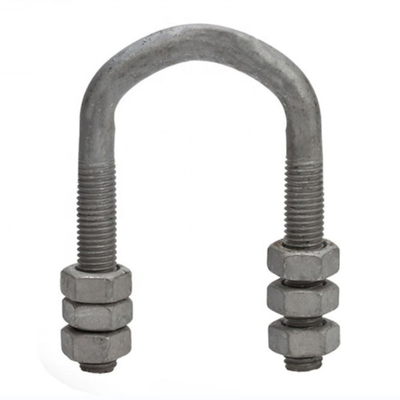 35KN Electric Power Fittings HDG U Bolt 80MM - 140MM