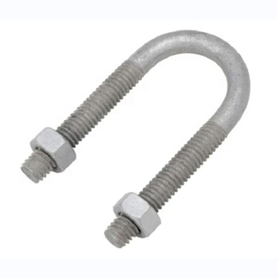 35KN Electric Power Fittings HDG U Bolt 80MM - 140MM